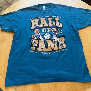 Arizona Diamondbacks Hall of Fame 2024 T-Shirt XL Randy Johnson Gonzalez